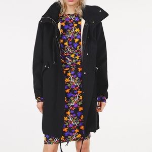 NWT Zara Hooded Parka with removable lining
